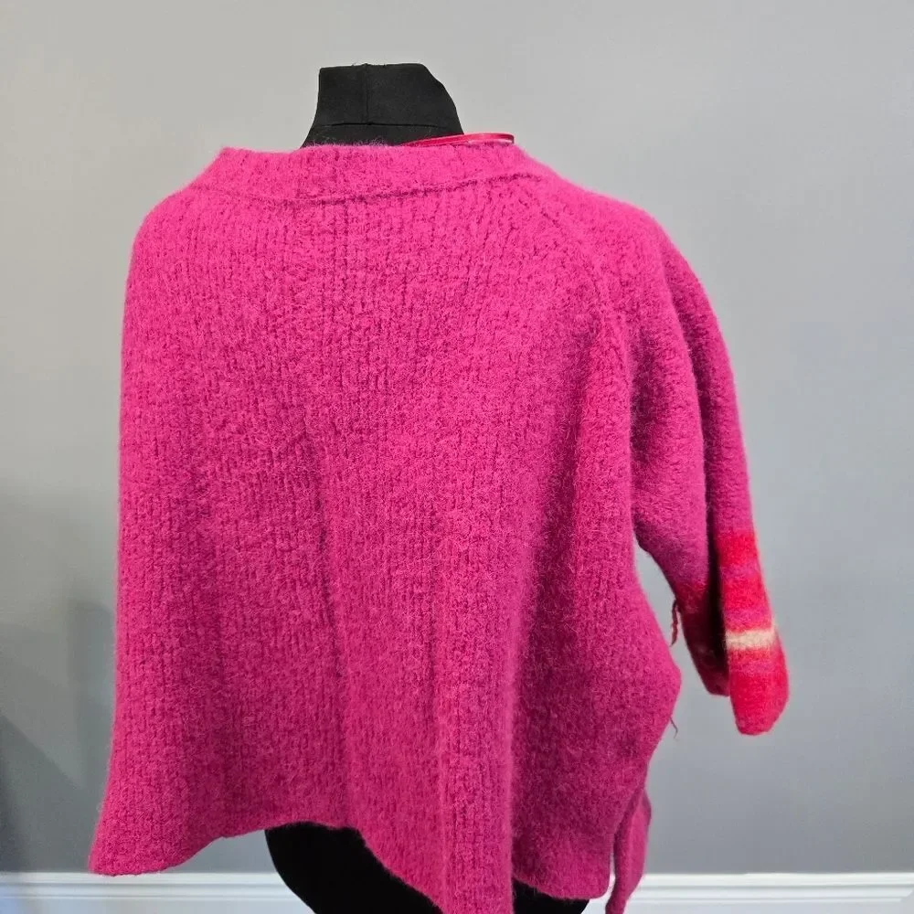 🐢 Free People alpaca wool kimono sleeve sweater  The Last Rose Size XS